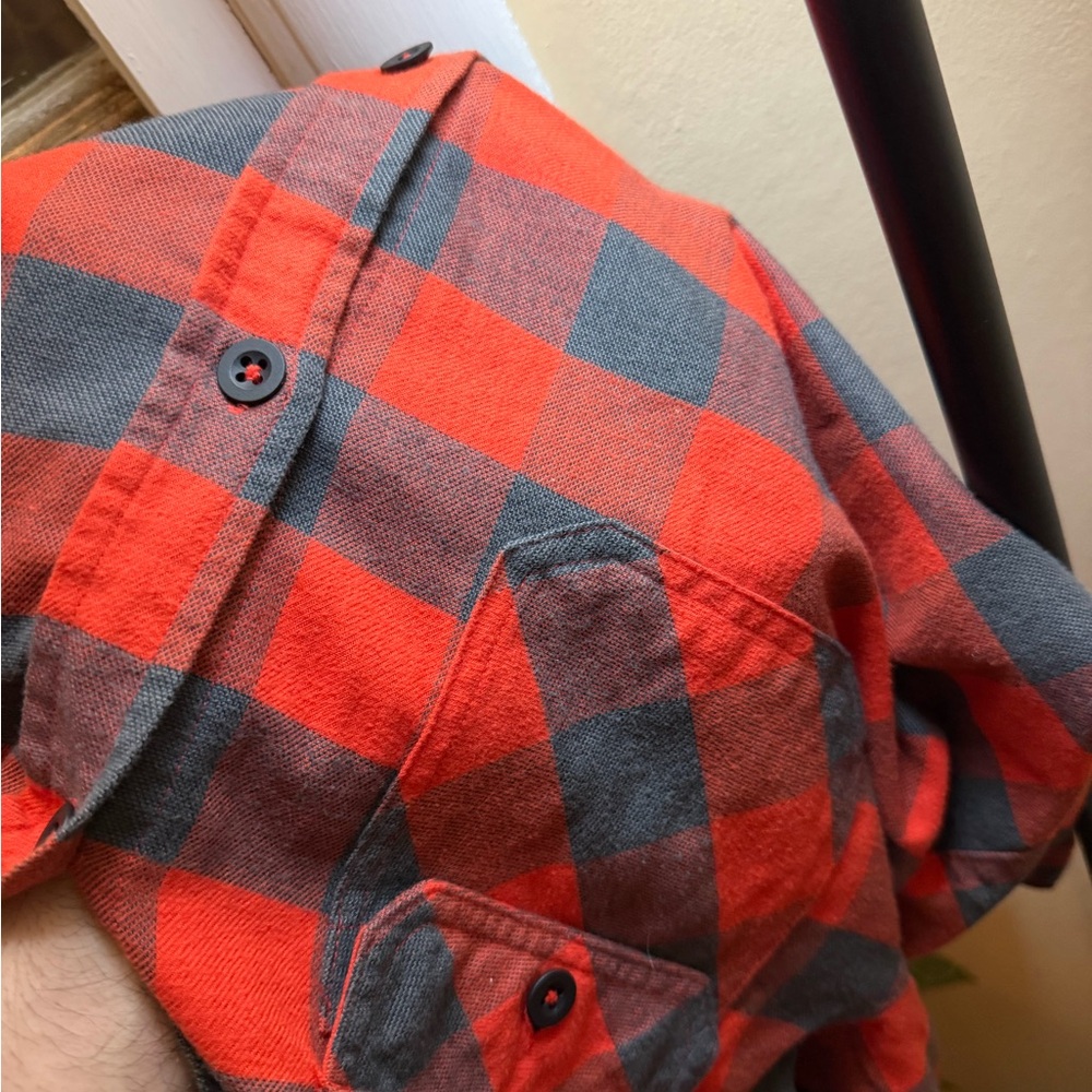 Burton Red and Gray Plaid Shirt - Picture 6 of 7